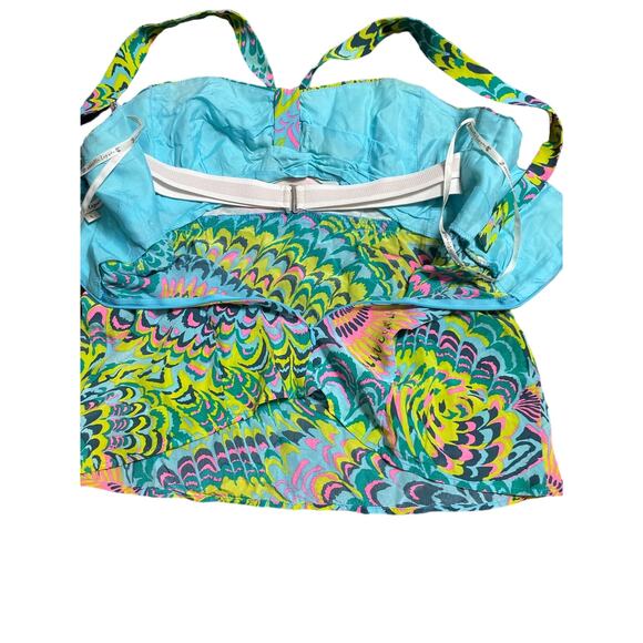 Nanette Lepore Silk Peacock Halter Size 6 - Picture 5 of 5